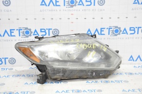 Headlight front right Nissan Rogue 14-16 bare halogen, water damage