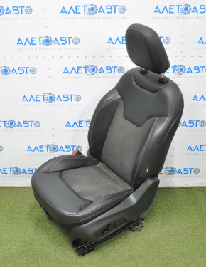 Driver's seat Jeep Compass 17-18 with airbag, electric, combined leather black