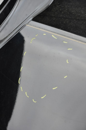 Quarter wing rear left Kia Optima 14-15 black, small dent