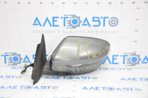 Left side mirror complete Nissan Rogue 14-16 5 pins, turn signal, graphite KAD