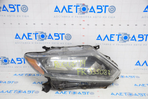 Headlight front right Nissan Rogue 14-16 bare halogen, water damage