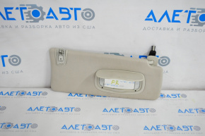 Right visor for Dodge Dart 13-16 gray