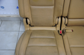 Rear row of seats 2nd row Dodge Durango 11-14 heated, beige leather, dry cleanable