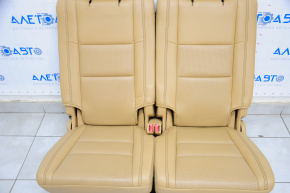 Rear row of seats 3 row Dodge Durango 11-13 leather beige