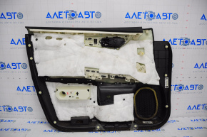 Front right door trim card for Nissan Pathfinder 13-16 black leather