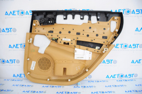 Door trim card rear left Dodge Durango 11-13 beige, armrest leather, molding black gloss, Citadel