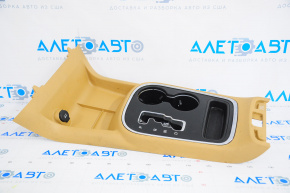 Center console trim with cup holders Dodge Durango 11-13 beige, crack