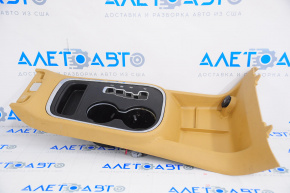 Center console trim with cup holders Dodge Durango 11-13 beige, crack