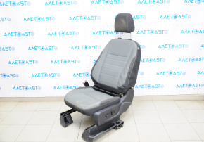 Driver's seat Ford Escape MK3 13-15 without airbag, electric, cloth, black-gray, for cleaning