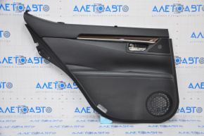 Door trim card rear left Lexus ES300h ES350 13-15 leather black with curtain, under tweeter