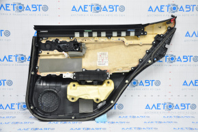 Door trim card rear left Lexus ES300h ES350 13-15 leather black with curtain, under tweeter