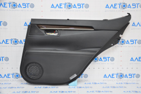 Door trim card rear right Lexus ES300h ES350 13-15 leather black with curtain, under tweeter