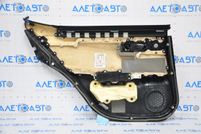 Door trim card rear right Lexus ES300h ES350 13-15 leather black with curtain, under tweeter