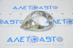 Right fog light frame Lexus ES300h ES350 13-15 pre-rest chrome, broken mount