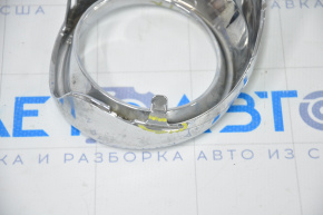 Right fog light frame Lexus ES300h ES350 13-15 pre-rest chrome, broken mount