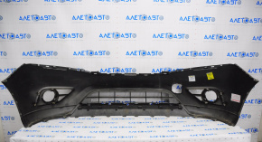 Front bumper bare Nissan Pathfinder 13-16 prerest, brown, dented, broken crepe
