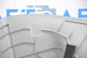 Rear pillar trim left Acura MDX 14-20 gray under the tweeter, broken crepe, scratches, plastic turned white