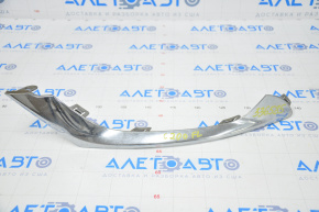 Molding lower grille front bumper left Chrysler 200 15-17 chrome sand