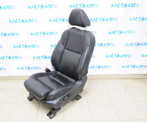 Driver's seat Nissan Maxima A36 16-18 with airbag, electric, leather black, burnt