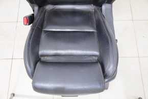 Driver's seat Nissan Maxima A36 16-18 with airbag, electric, leather black, burnt