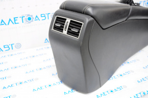 Console central armrest Nissan Maxima A36 16-18 leather black, scratch