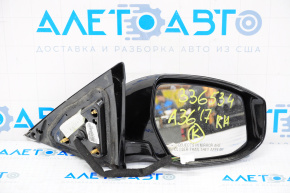 Side mirror right complete Nissan Maxima A36 16-23 6 pins, turn signal, heated, black