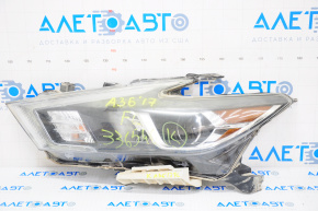 Headlight front left Nissan Maxima A36 16-18 bare, pre-rest, halogen, for polishing