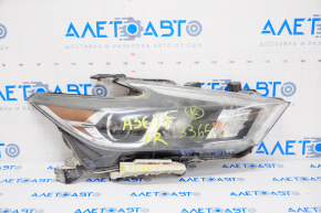 Headlight front right Nissan Maxima A36 16-18 bare, pre-rest, halogen, for polishing