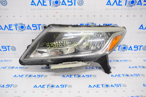 Headlight front left Nissan Pathfinder 13-16 bare, pre-rest, with fastening, web, for polishing