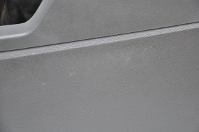 Central console armrest and cup holders Ford Escape MK3 17-19 leather black, worn