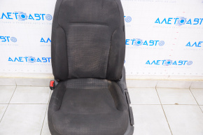 Driver's seat VW Jetta 11-16 USA without airbag, manual, black cloth with black insert, dry-cleanable