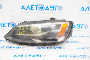 Headlight front left VW Jetta 11-16 bare USA halogen, water damage, without plug