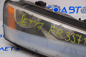 Headlight front right VW Jetta 11-16 naked USA halogen, water damage