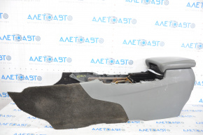 Console central armrest Acura MDX 14-16 prerest leather gray, worn