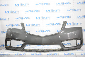 Bare front bumper Acura MDX 14-16 pre-rest graphite G537M for parking sensors, dented, broken fastener