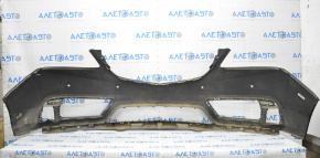 Bare front bumper Acura MDX 14-16 pre-rest graphite G537M for parking sensors, dented, broken fastener