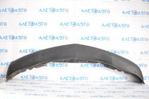Front bumper lip Acura MDX 14-16 pre-rest, structure, with overlay, cracks, broken fastener