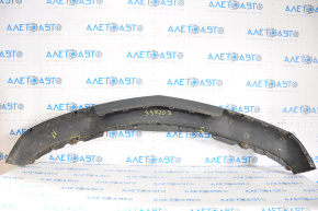 Front bumper lip Acura MDX 14-16 pre-rest, structure, with overlay, cracks, broken fastener
