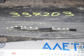 Front bumper lip Acura MDX 14-16 pre-rest, structure, with overlay, cracks, broken fastener