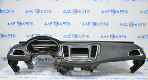 Torpedo front panel without AIRBAG Chrysler 200 15-17 black, dented, scratch