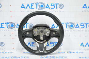 Naked steering wheel Chrysler 200 15-17 leather black, scratches, worn