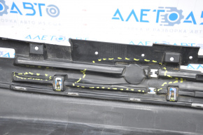 Rear bumper bare Ford Escape MK3 17-19 rest without parking sensors structure, broken fasteners, dented