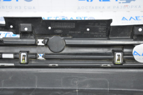Rear bumper bare Ford Escape MK3 17-19 rest without parking sensors structure, broken fasteners, dented