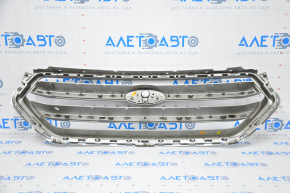 Radiator grill grill Ford Escape MK3 17-19 rest gray with chrome with emblem