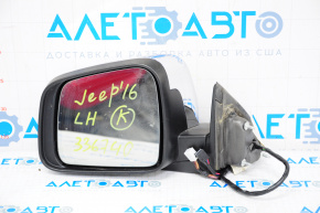 Left side mirror complete Jeep Grand Cherokee WK2 11-18 7+6 pin, auto-dimming, heated, turn signal, chrome