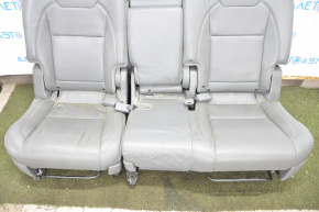 Rear row of seats 2nd row Acura MDX 14-16 leather gray, dry cleanable