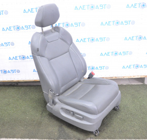 Acura MDX 16-18 passenger seat with airbag, electric, gray leather, scratches