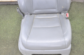 Acura MDX 16-18 passenger seat with airbag, electric, gray leather, scratches