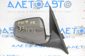 Side mirror right complete BMW 5 F10 11-16 3 pins, brown