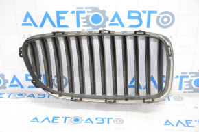Radiator grill gril left BMW 5 F10 11-13 chrome, scratches on chrome